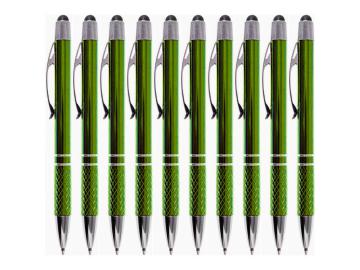 10 Stück Kulis Metallkugelschreiber Kugelschreiber Aluminium mit Touch Funktion