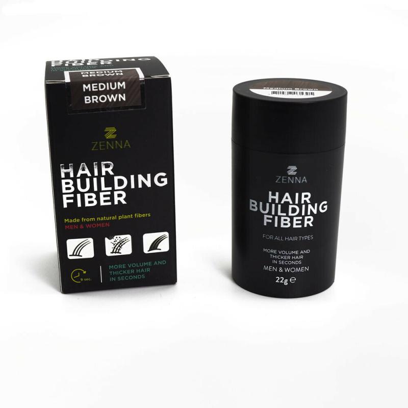 Schütthaar Haarverdichter Streuhaar Haarauffüller Haarpulver Mittelbraun 22g
