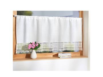 Scheibengardine Küche Gardine Bistrogardine Kurzgardine Häkelspitze 60 x 150 cm