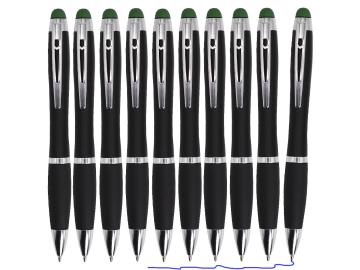10x Kugelschreiber Touchpen Handy Tablet Smartphone Eingabestift Touch Pen 2in1