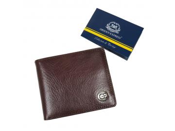 ORIENT EXPRESS Geldbörse Portemonnaie Geldbeutel Herren Portmonee Braun