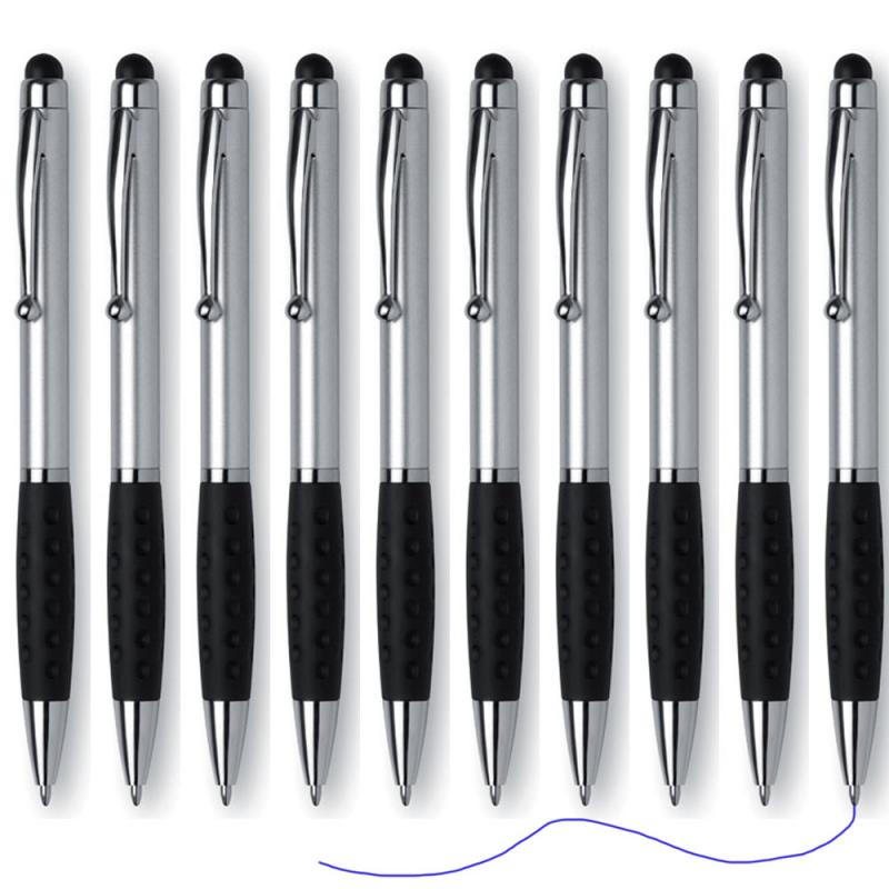 10x Kugelschreiber Touchpen Handy Tablet Smartphone Eingabestift Touch 2in1 Pen