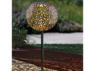LED Solar Kugel Solarleuchte Steck Leuchte Garten Deko Beleuchtung mit Erdspieß