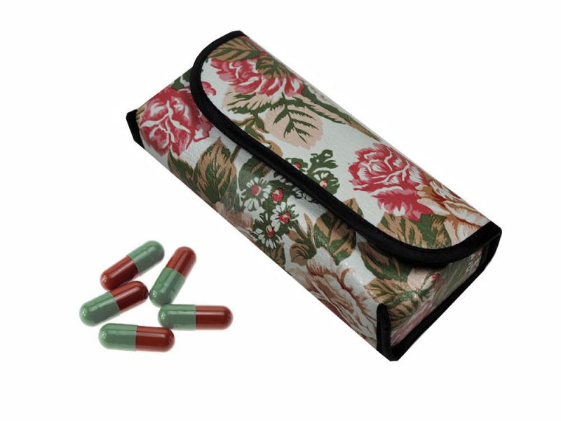 Brillenetui mit 7 Tage Pillendose Tabelttenbox Pillenbox Medikamentenbox